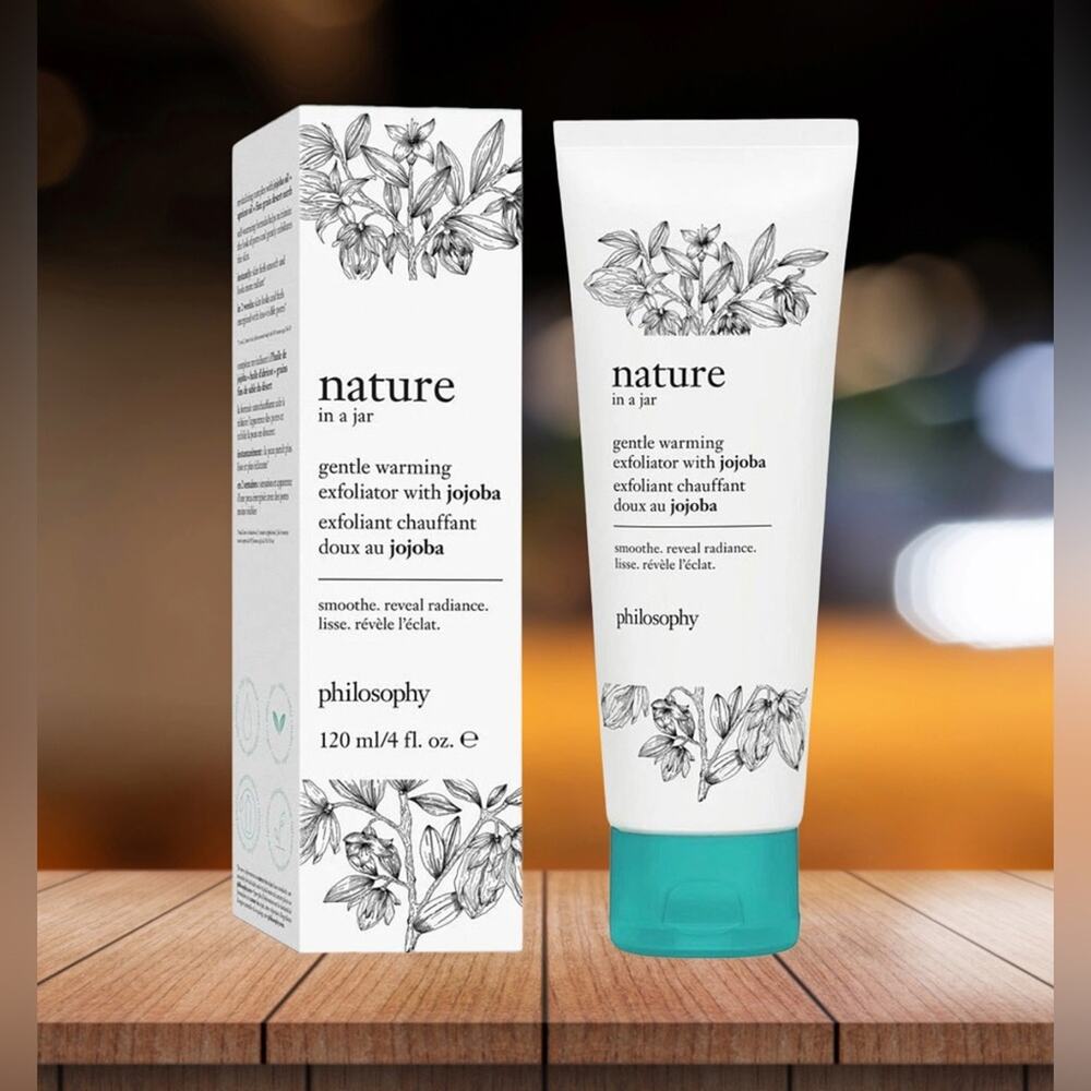 NIB! Philosophy Nature in a Jar Gentle Warming Exfoliator with Jojoba, 4 oz